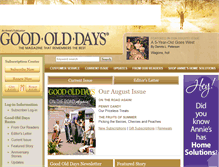 Tablet Screenshot of goodolddaysmagazine.com